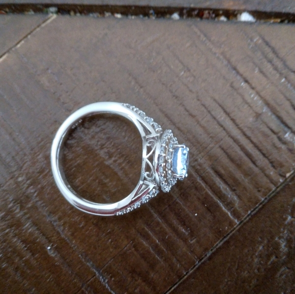 Cubic  Zaconiac with Aquamarine Ring - Picture 4 of 4